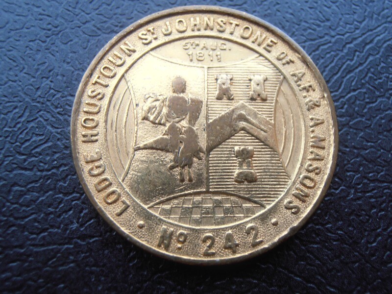 Masonic Penny Token Lodge Houstoun & St Johnstone No 242 (Johnstone)