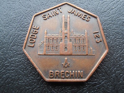 Masonic Penny Token Lodge St James No 123 (Brechin)