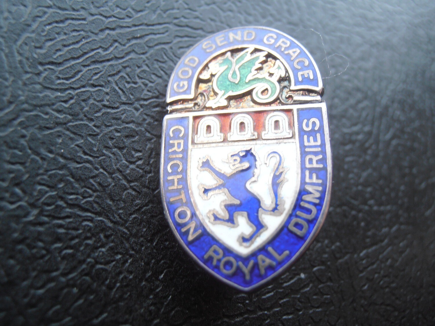 Dumfries Chrichton Royal  Enamelled Badge (Scarce)
