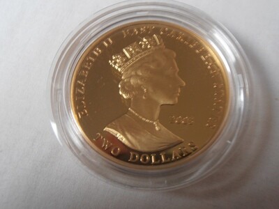 East Caribbean States 2 Dollars Piedfort Proof Set - 2002-03 (Twelve Coins)