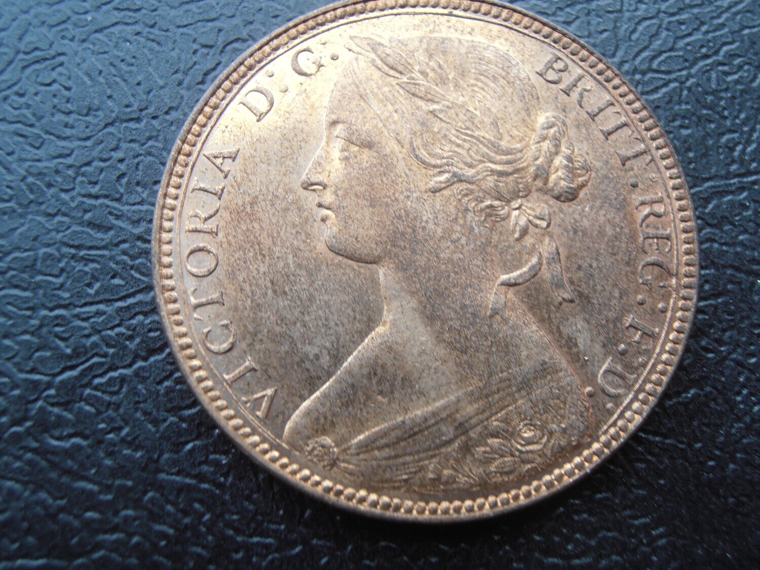 1860  -  Penny  (Toothed Border)