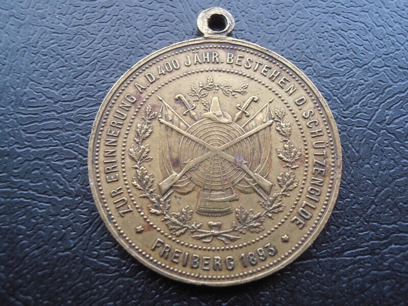 Germany Freiberg Shooting Medal - 1893