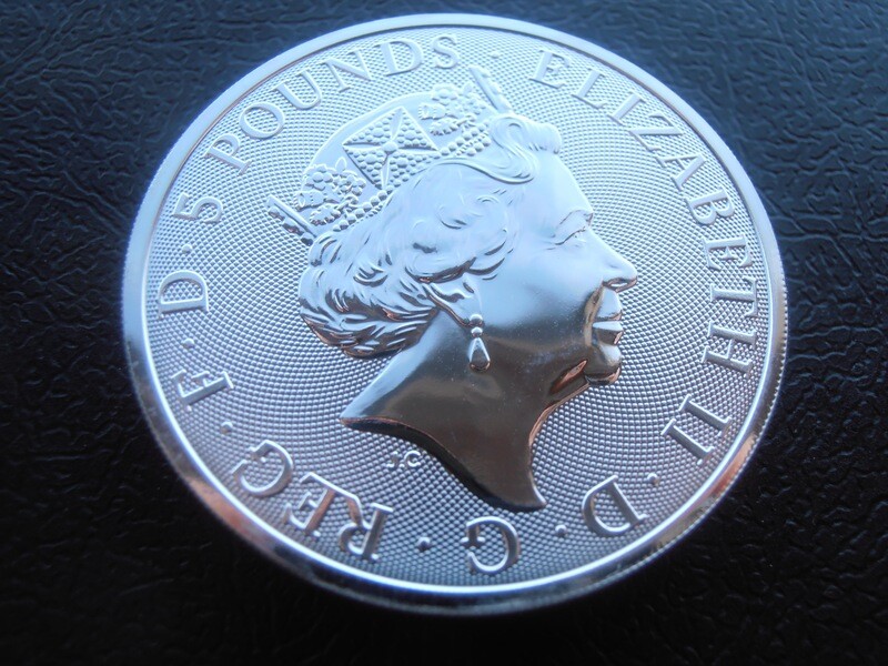 2018 - Two Ounce Fine Silver Five Pounds (Unicorn of Scotland) MRPD1