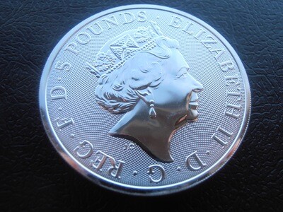 2018 - Two Ounce Fine Silver Five Pounds (Unicorn of Scotland)