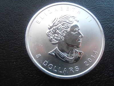 Canada 5 Dollars Fine Silver - 2014 (Peregrine Falcon)