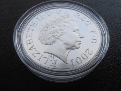 2001 - £5 Crown Silver Proof (Death of Queen Victoria)