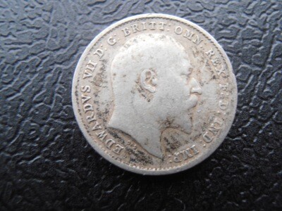 1910 - Silver Threepence