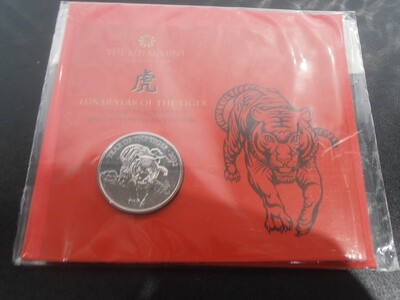 2022 - Five Pounds (Lunar Year of the Tiger)