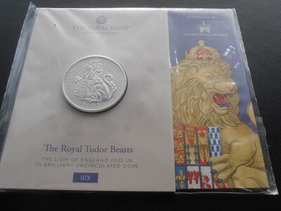 2022 - Queens Beast Five Pounds (Lion of England)