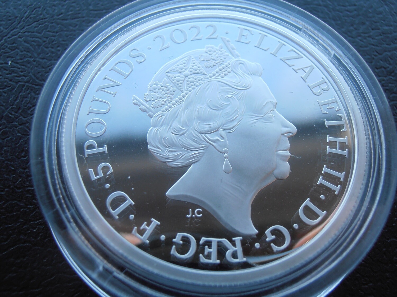 2022 - Silver Proof Five Pounds (King George I)