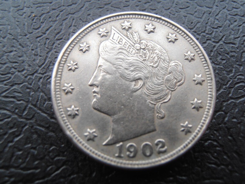 United States 5 Cents  -  1902