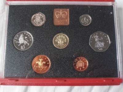1991 - Proof Set (Red Leather Case)