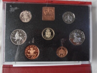 1988 - Proof Set (Red Leather Case)