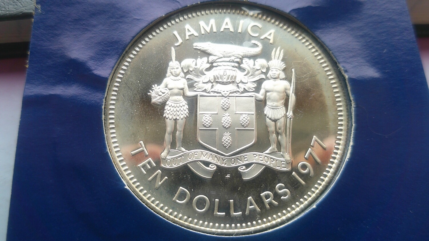 Jamaica 10 Dollars Silver Proof - 1977 (Admiral George Rodney)