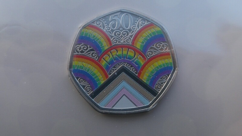 2022 - Fifty Pence  (50 Years of Pride)