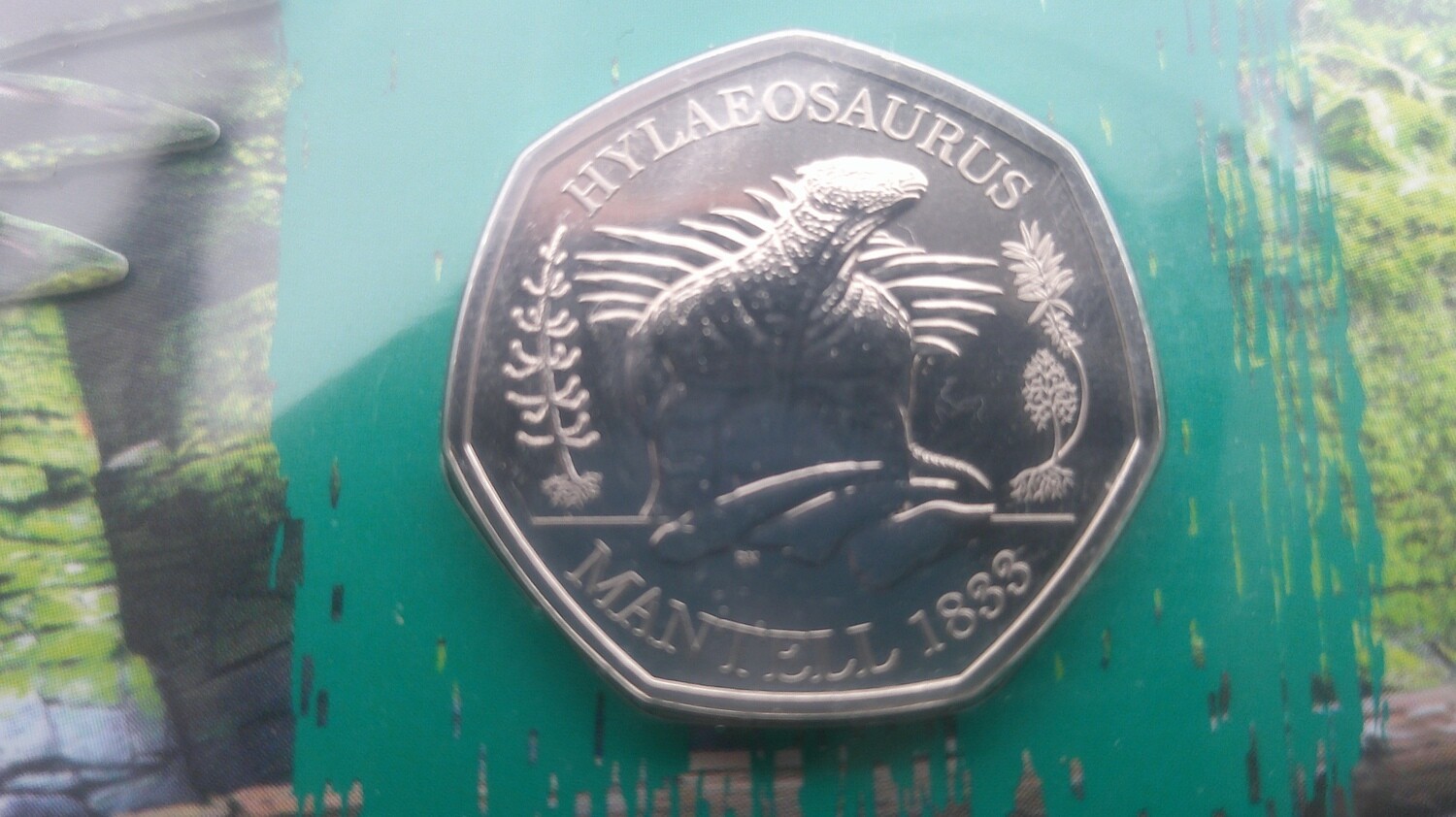 2020 - Fifty Pence (Hylaeosaurus)