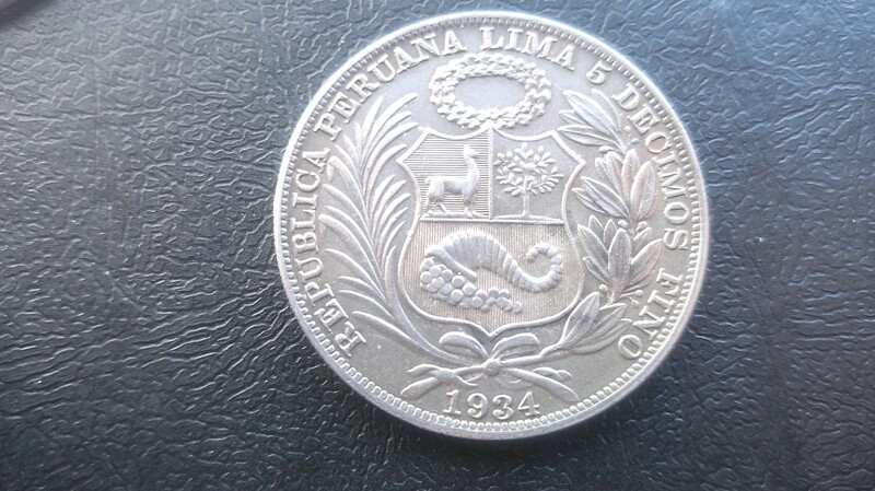 Peru One Sol - 1934