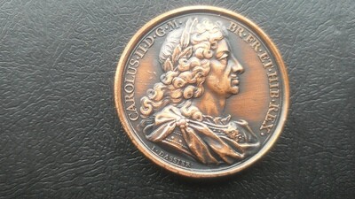 Charles II Medal by Dassier
