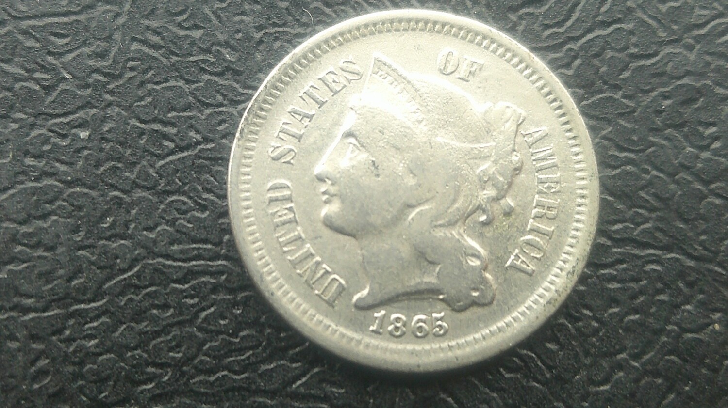United States 3 Cents  -  1865
