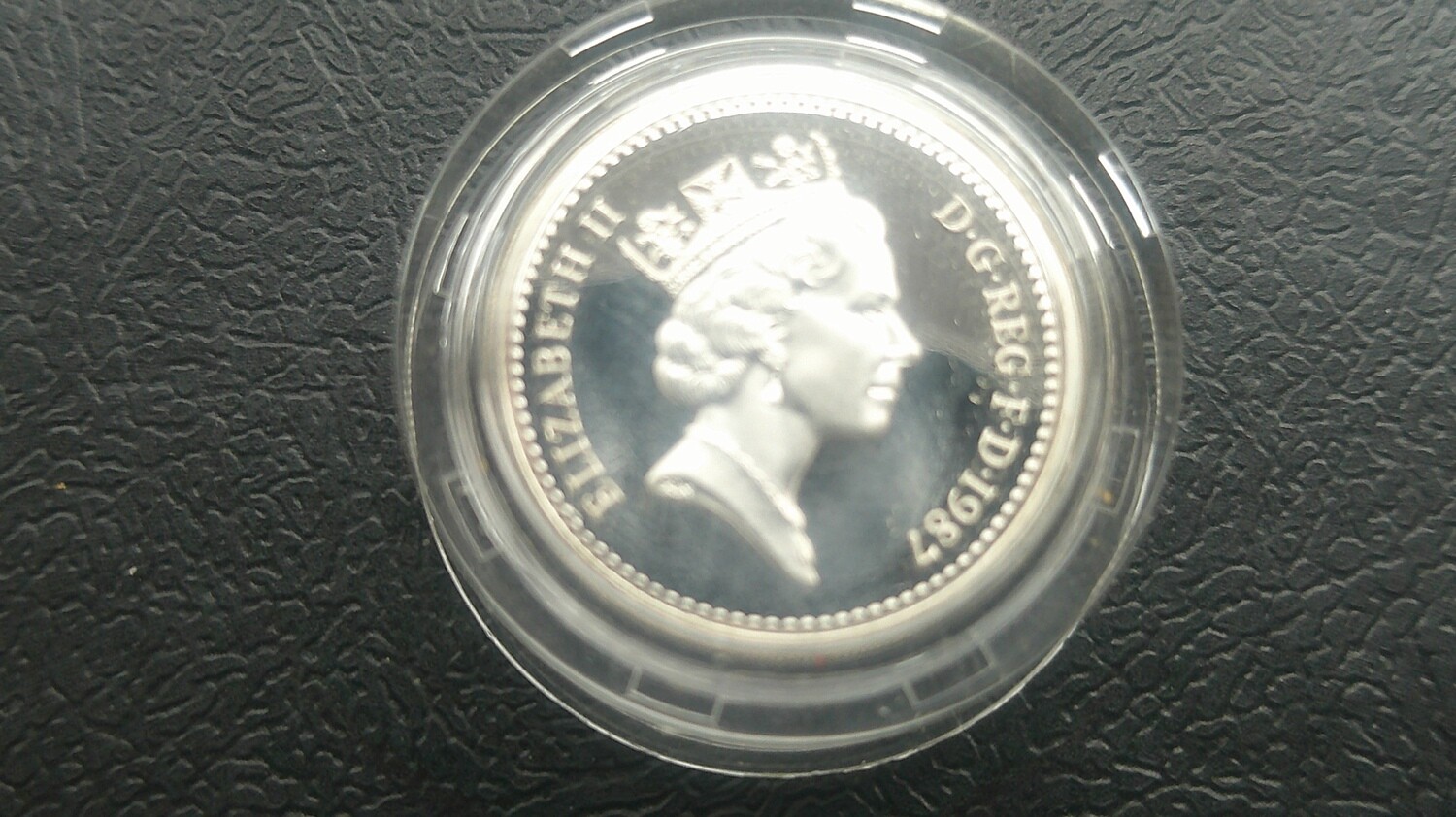 1987 - Silver Proof Piedfort One Pound  MRPD1