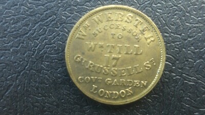 William Webster Coin Dealer Farthing Token