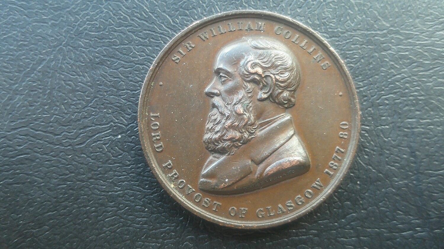 Sir William Collins Temperance Memorial Fountain Glasgow Medal - 1881