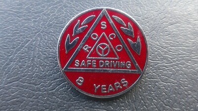 ROSCA Safe Driving Badge 5 Years