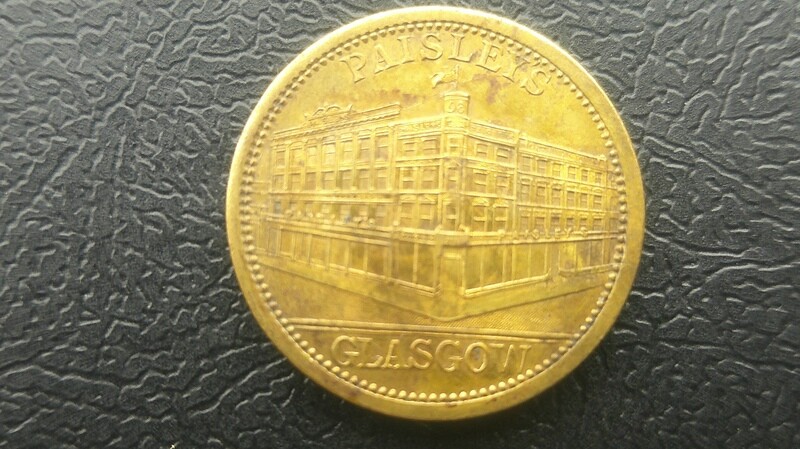 Glasgow Paisleys Advertising Token