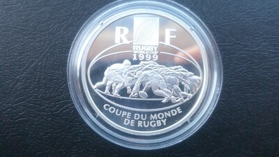 France 10 Francs Silver Proof - 1999 (Rugby World Cup)
