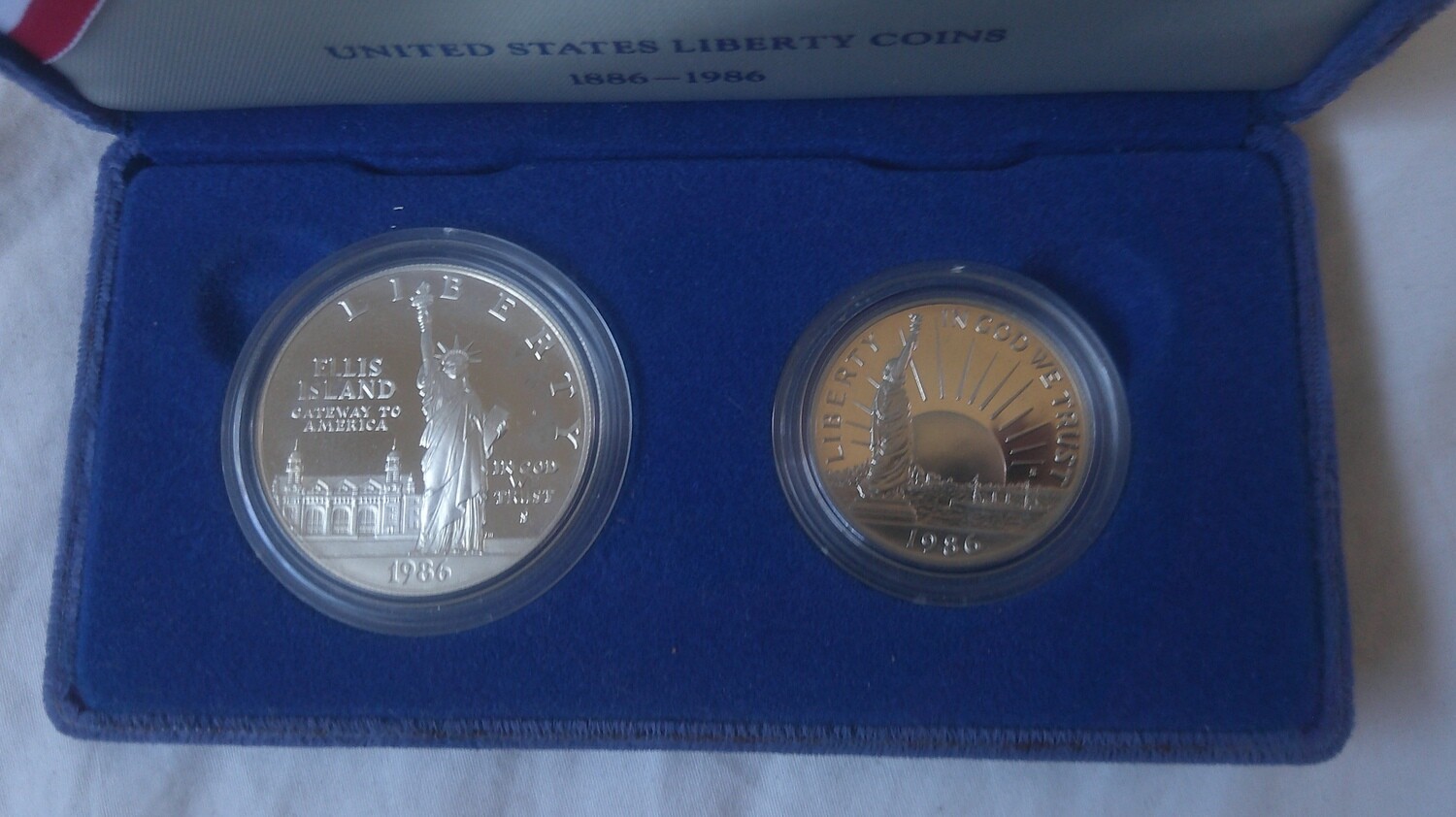United States Liberty Coin Pair - 1986