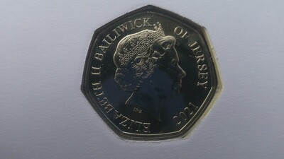 Bailiwick of Jersey Fifty Pence - 2021 (1921 First Year of Legion)