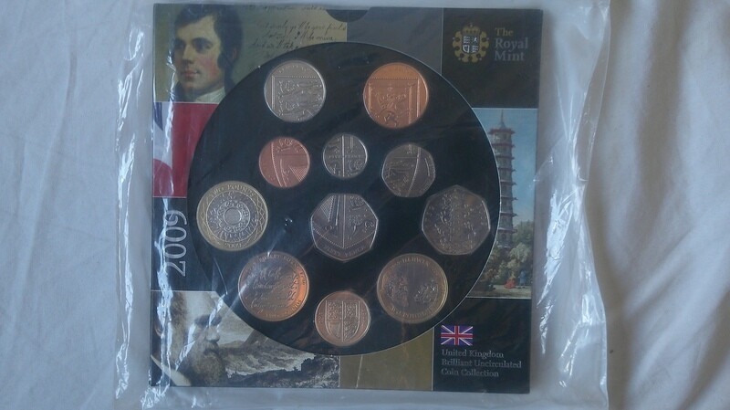 2009 - Uncirculated Mint Set with Kew Gardens Fifty Pence