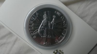 2011 - Two Pound Fine Silver Britannia in Case