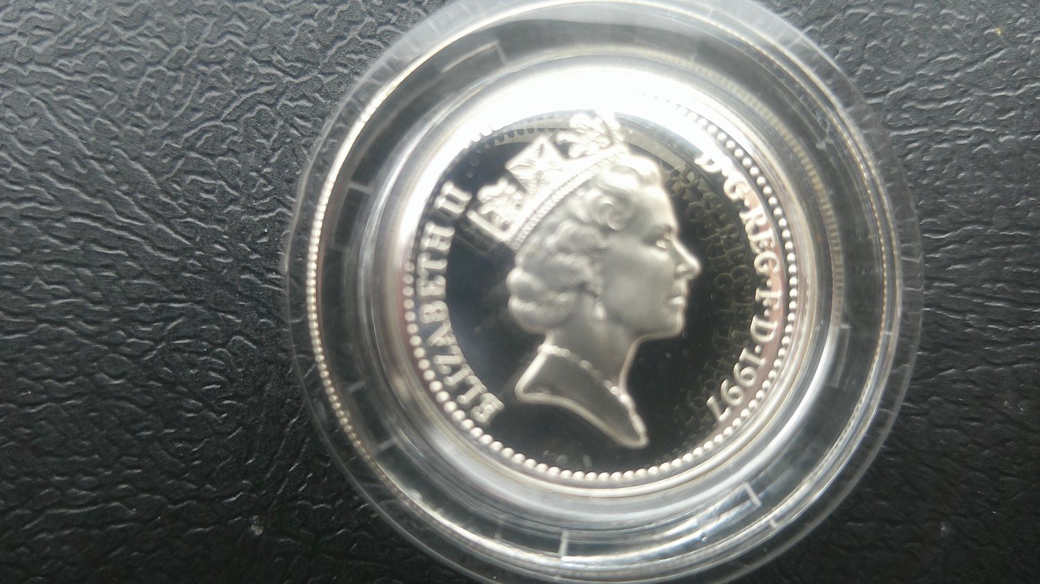 1997 - One Pound Silver Proof Piedfort  MRPD1