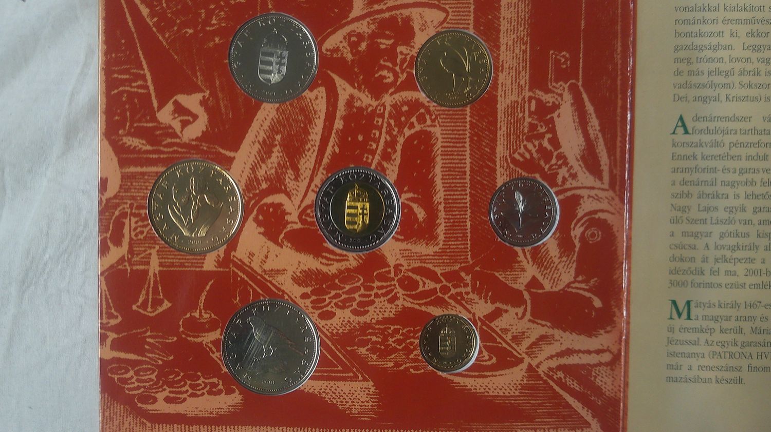 Hungary Uncirculated Coin Set - 2001