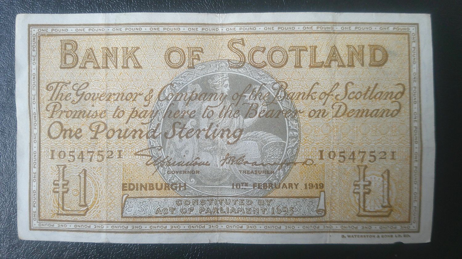 Bank of Scotland £1 - 1949