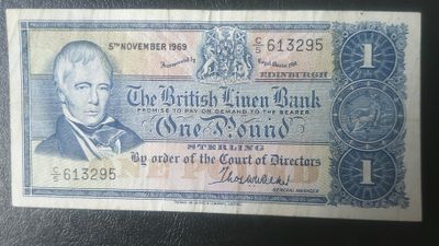 British Linen Bank £1 - 1969