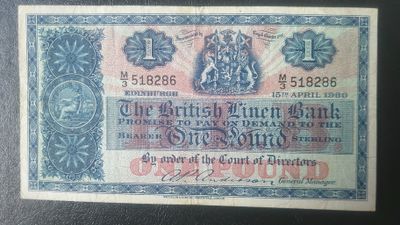 British Linen Bank £1 - 1960