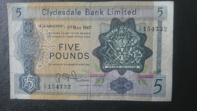 Clydesdale Bank £5 - 1967