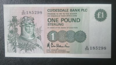 Clydesdale Bank £1 - 1985