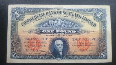 Commercial Bank of Scotland £1 - 1944