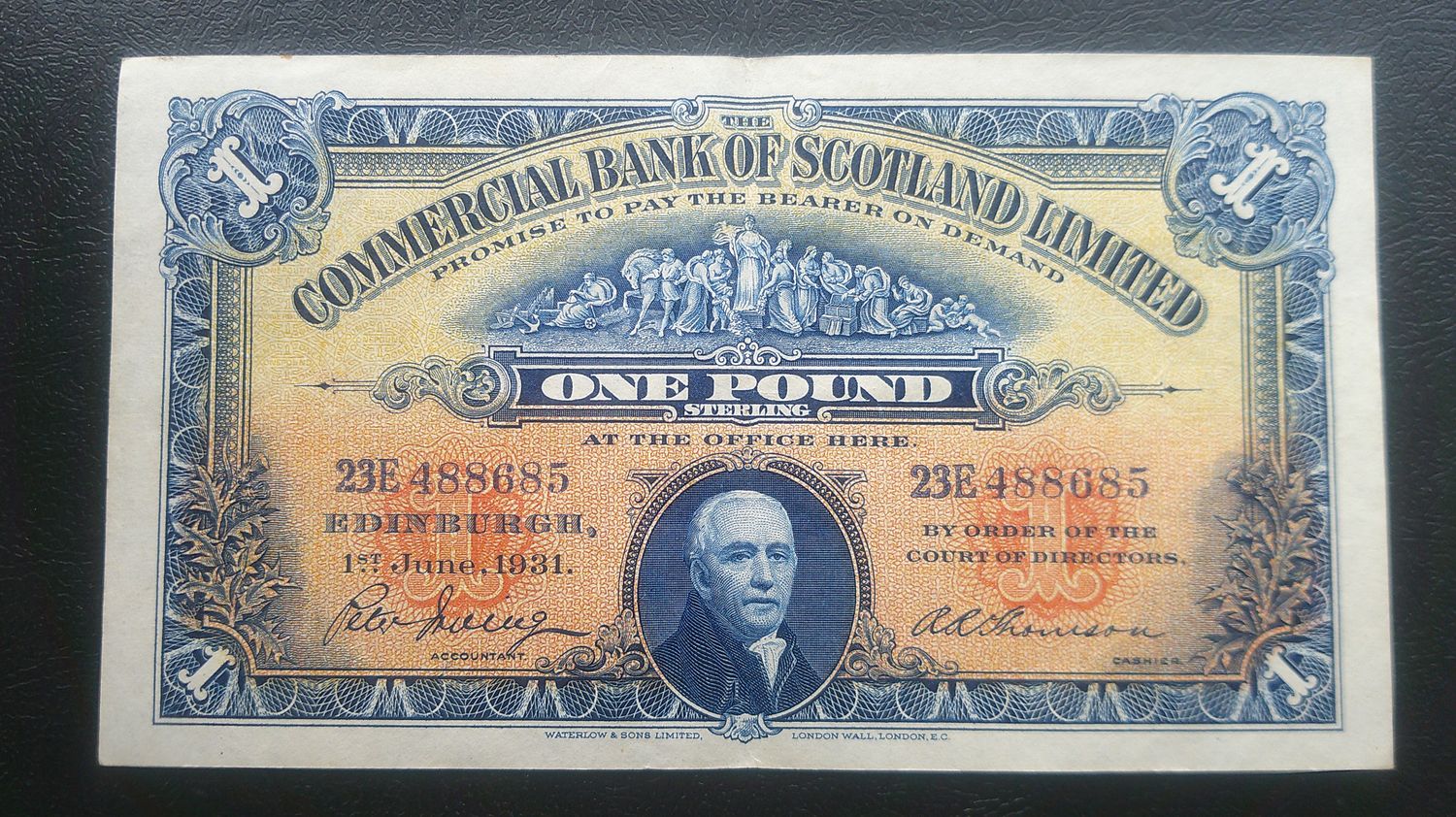 Commercial Bank of Scotland £1 - 1931