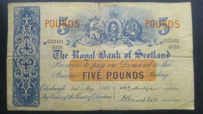 Royal Bank of Scotland £5 - 1960