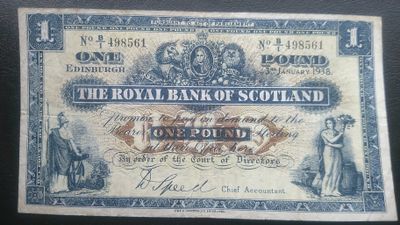 Royal Bank of Scotland £1 - 1938
