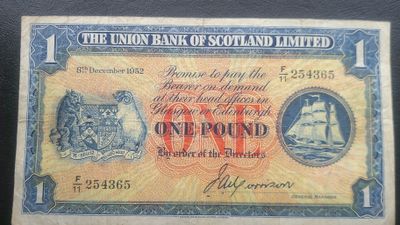 Union Bank of Scotland £1 - 1952