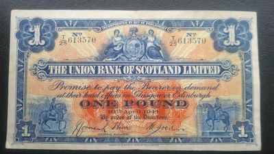Union Bank of Scotland £1 - 1944