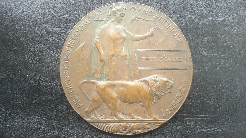 First War Death Plaque