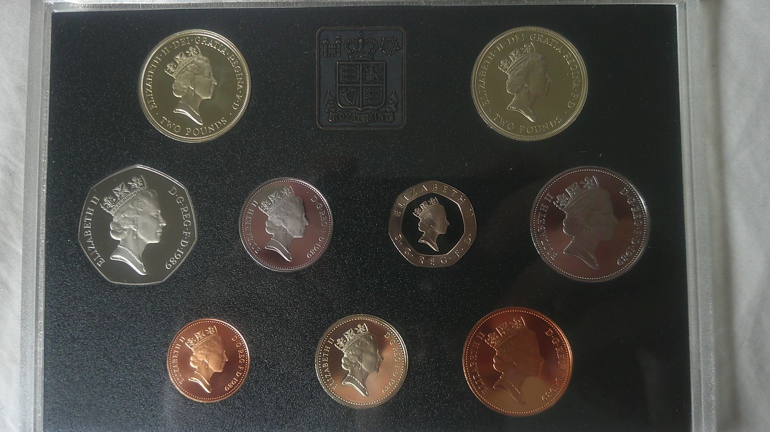 1989 - Proof Set (Red Leather Case)   MRPD1