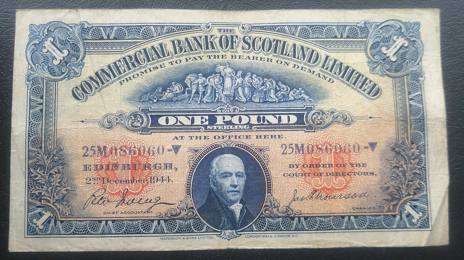 Commercial Bank of Scotland £1 - 1944