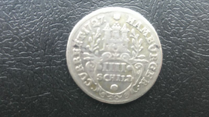 Germany 4 Schilling - 1727 (Hamburg)